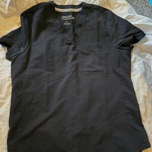 Fabletics black scrub top- NWOT- size medium